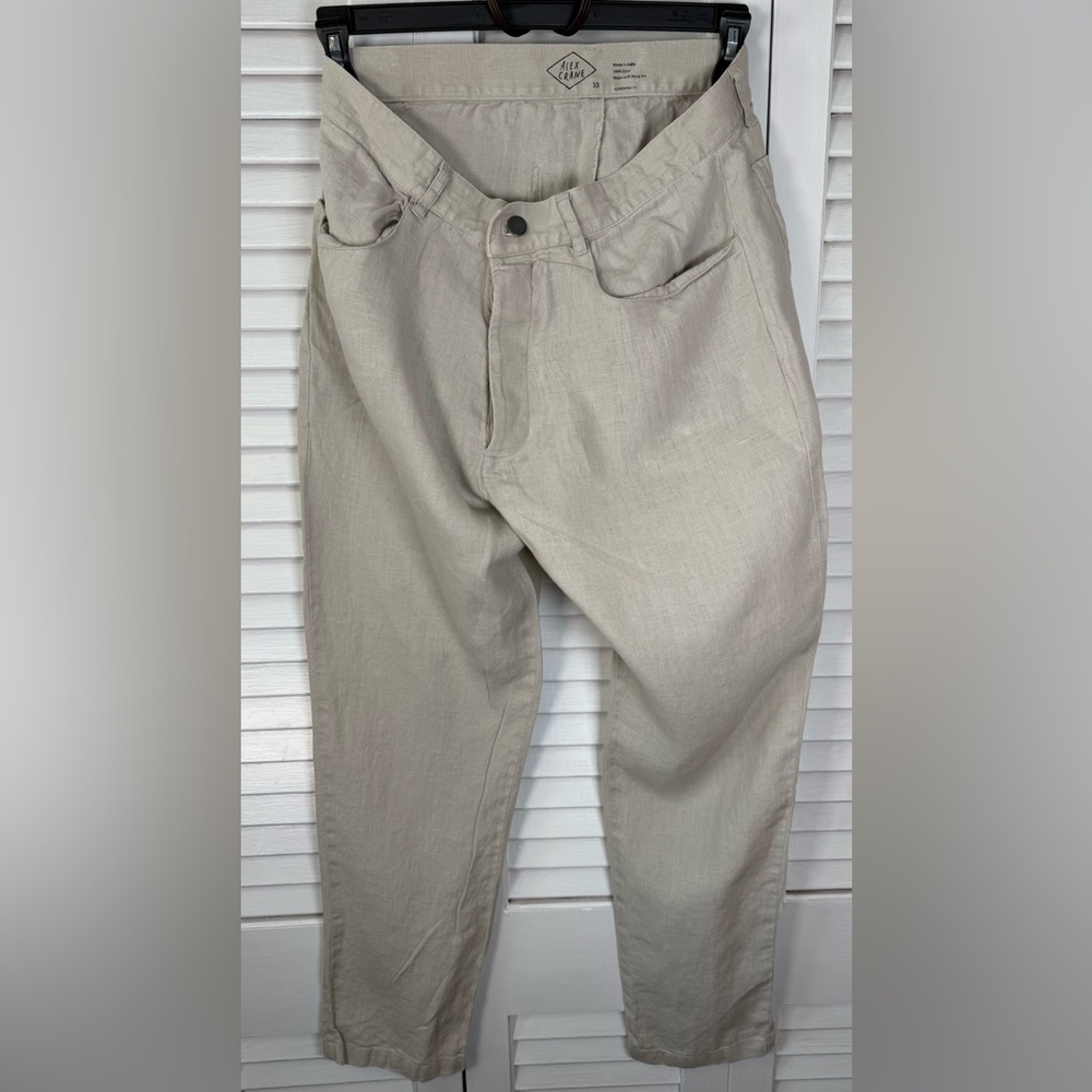 Alex Crane Linen Pants for Men